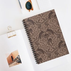 Nature-Inspired Spiral Notebook