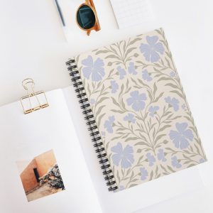Soft Floral Design Spiral Notebook