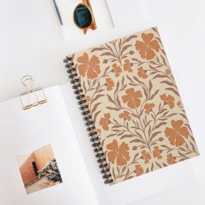Boho Floral Spiral Notebook